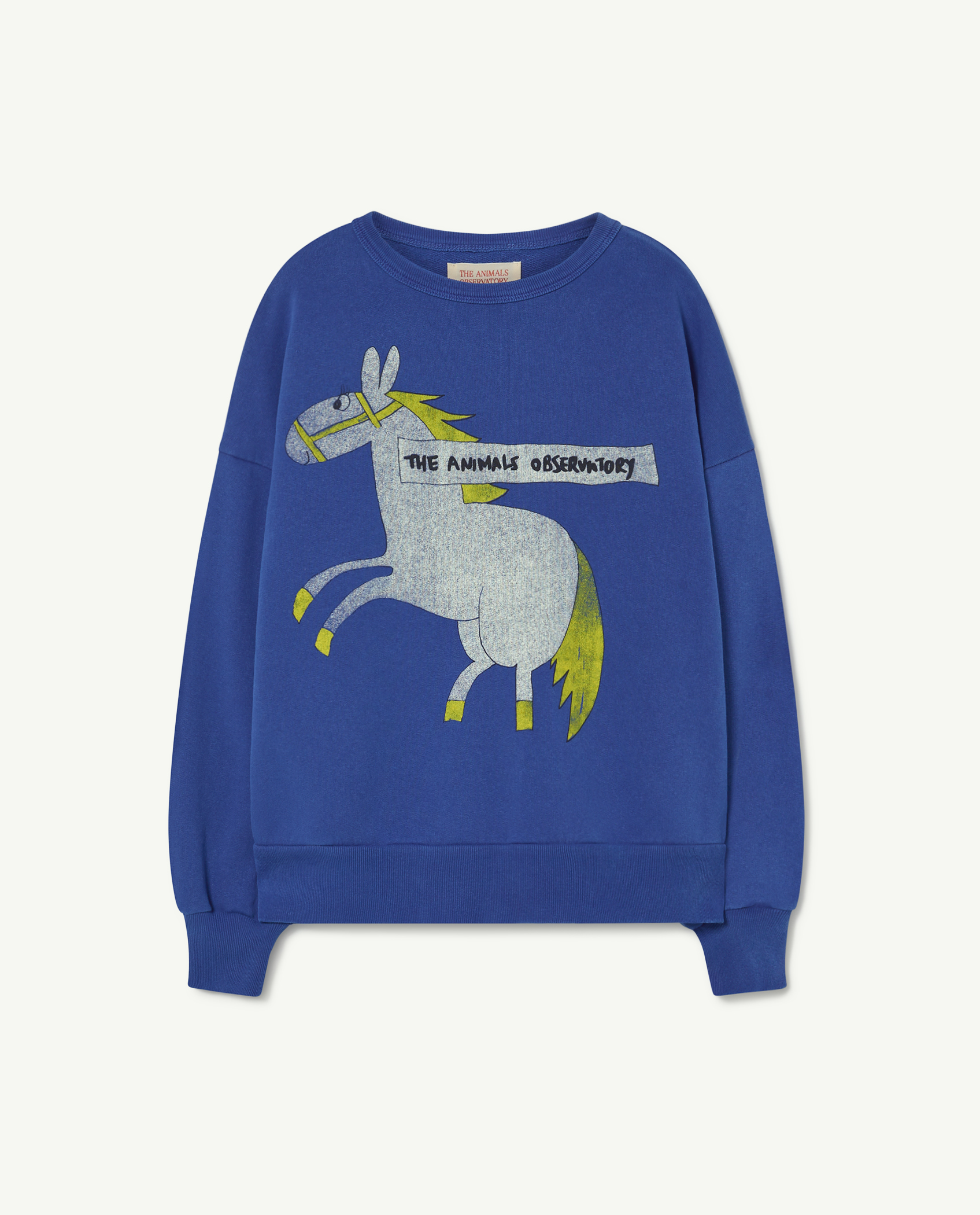 Deep Blue Horse Bear Oversize Sweatshirt