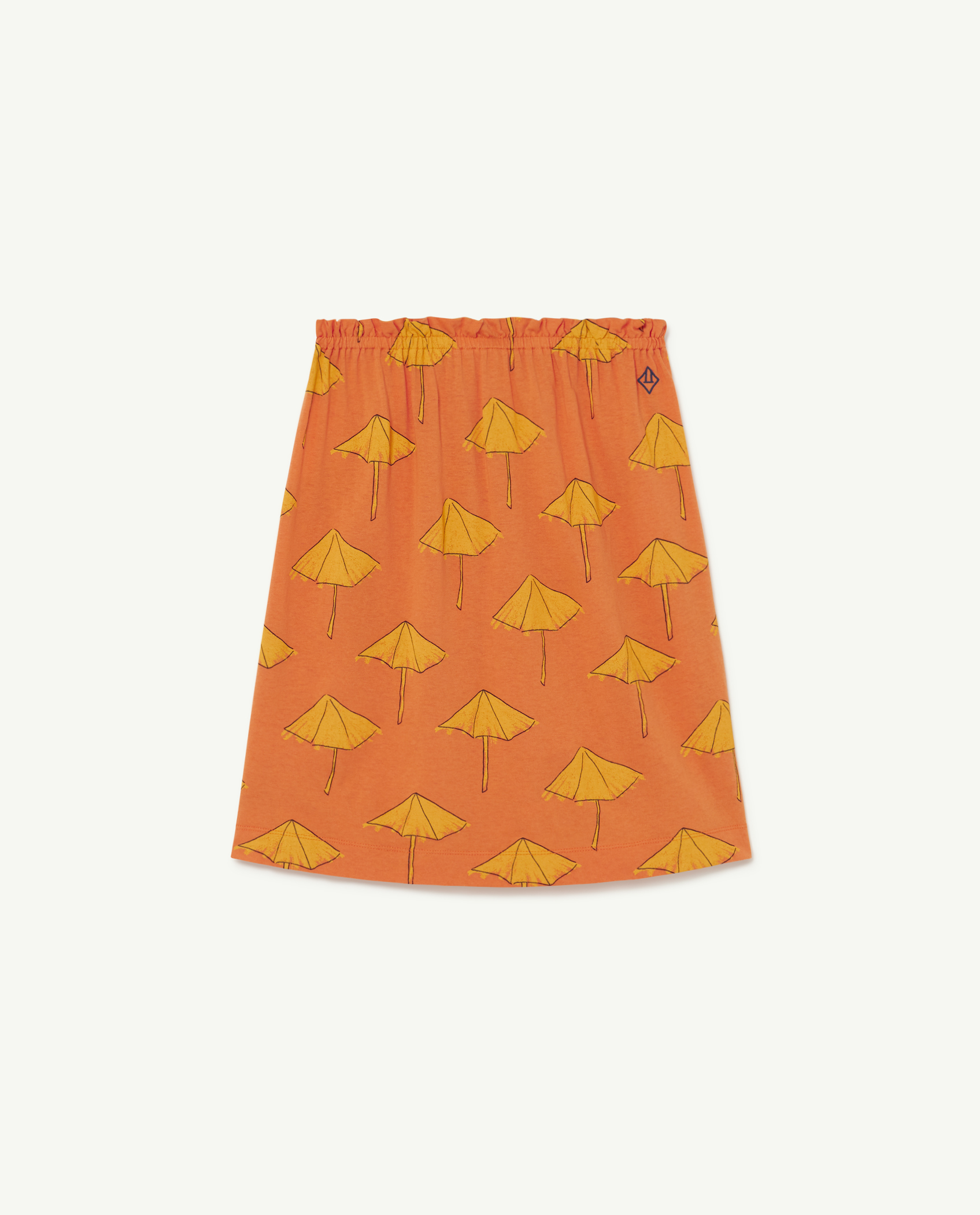 Orange Umbrellas Kitten Skirt