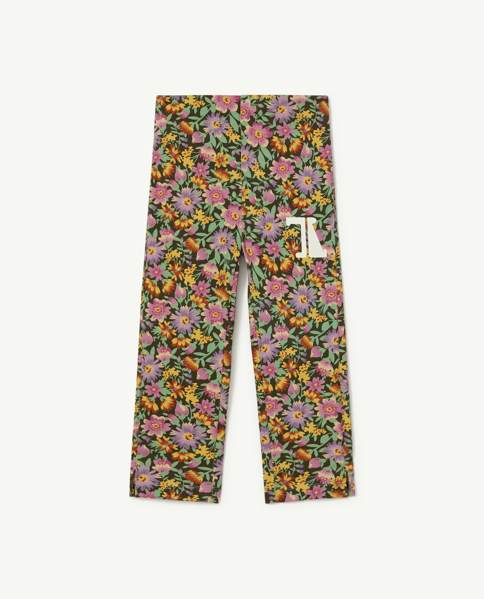 Beige Flowers Camaleon Pants