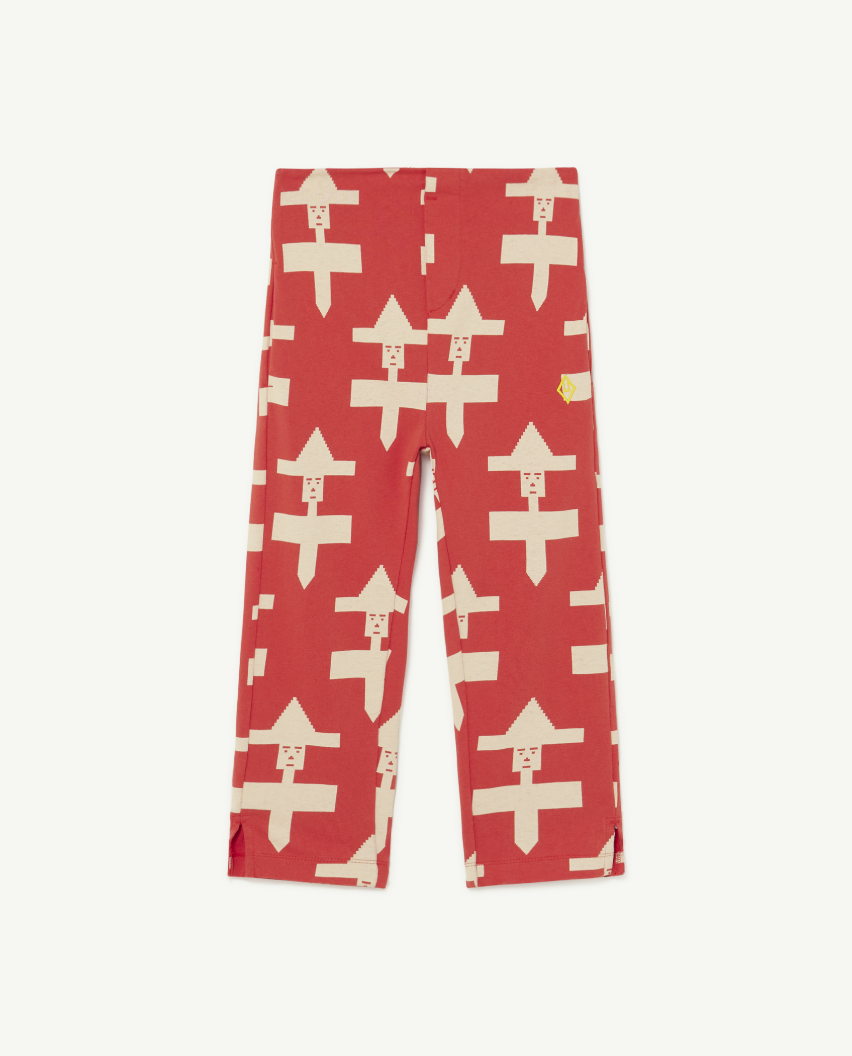 Red Geometric Camaleon Pants