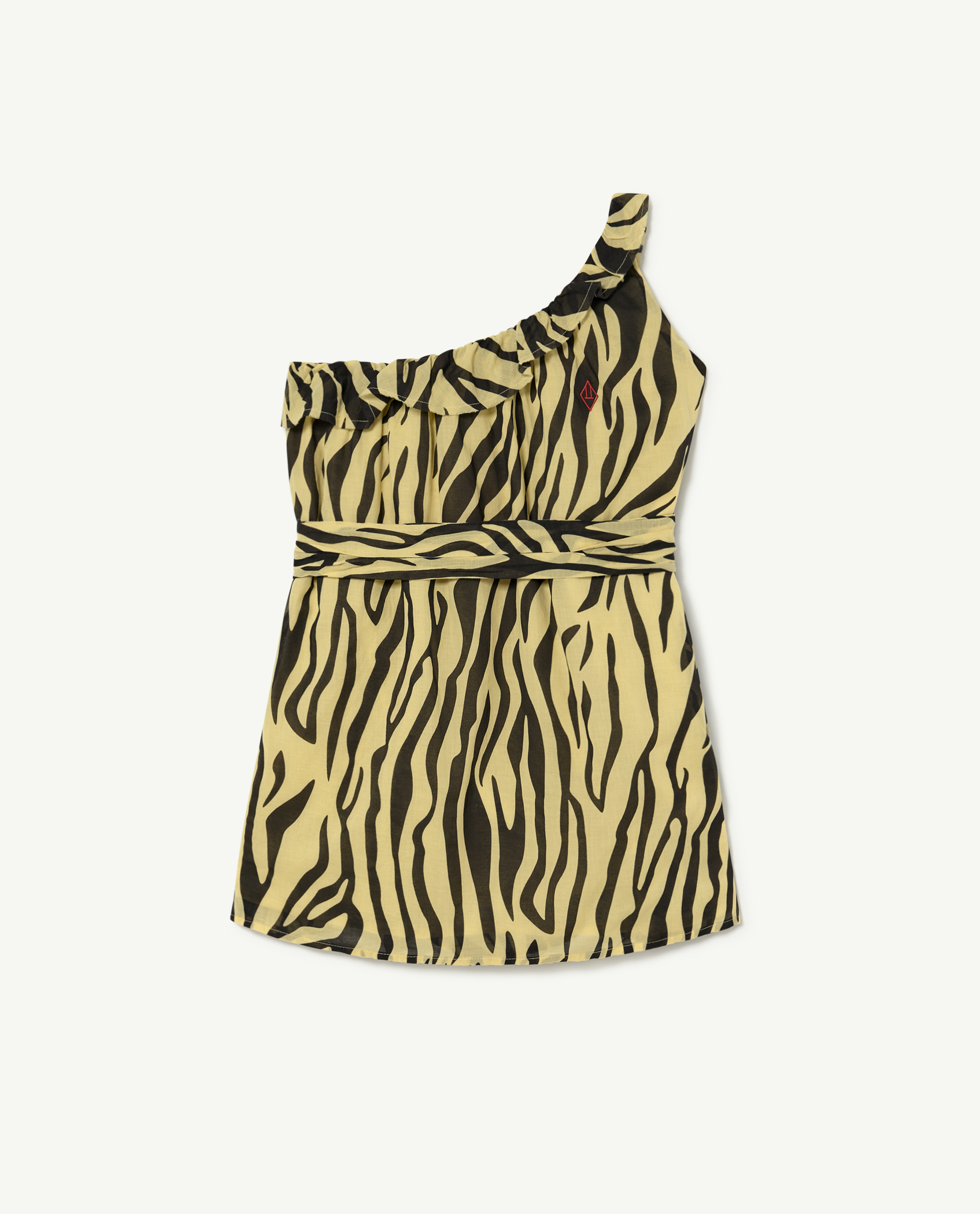 Yellow Zebra Weasel Dress