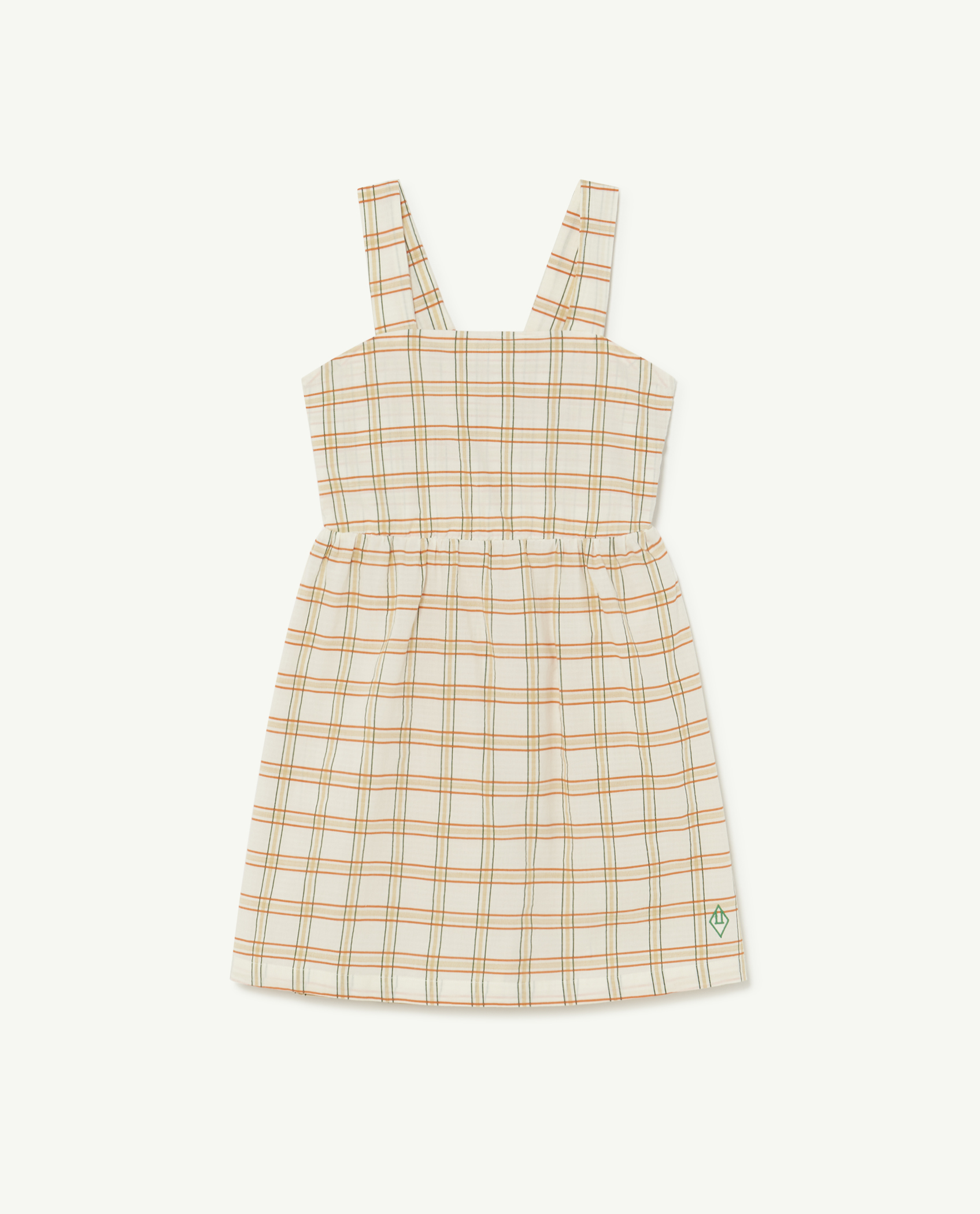 White Squares Badger Dress