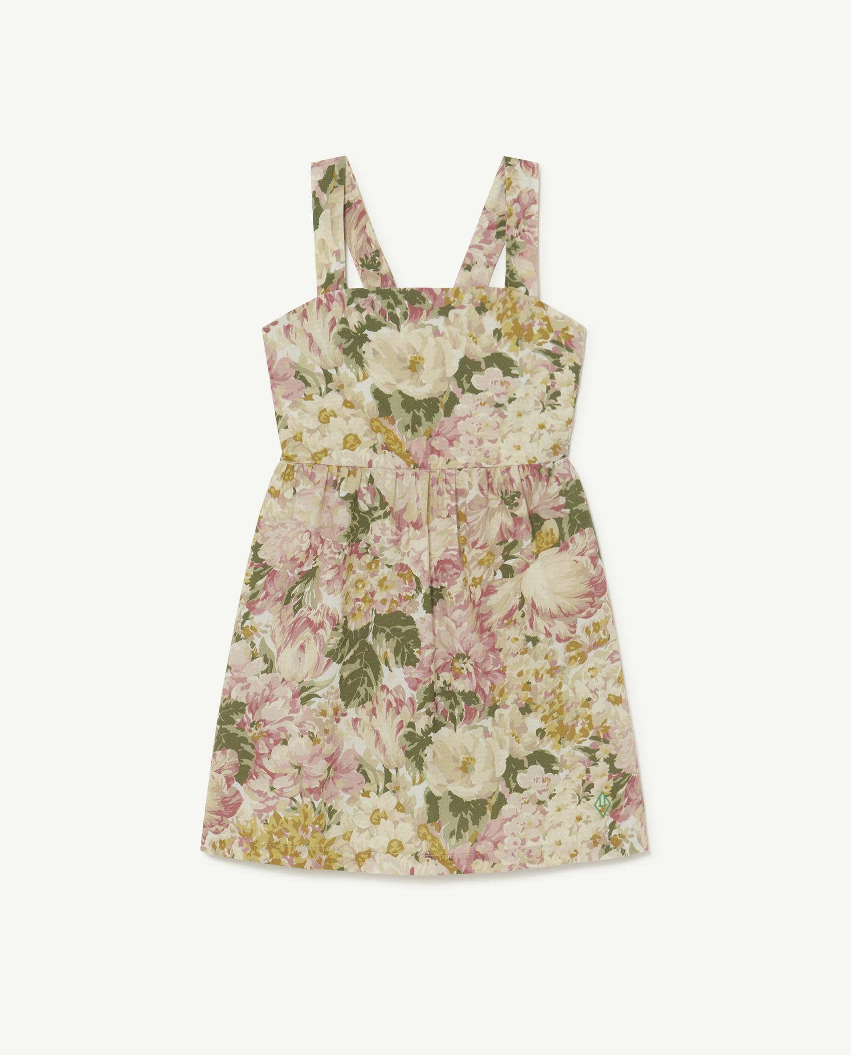 White Flowers Badger Dress