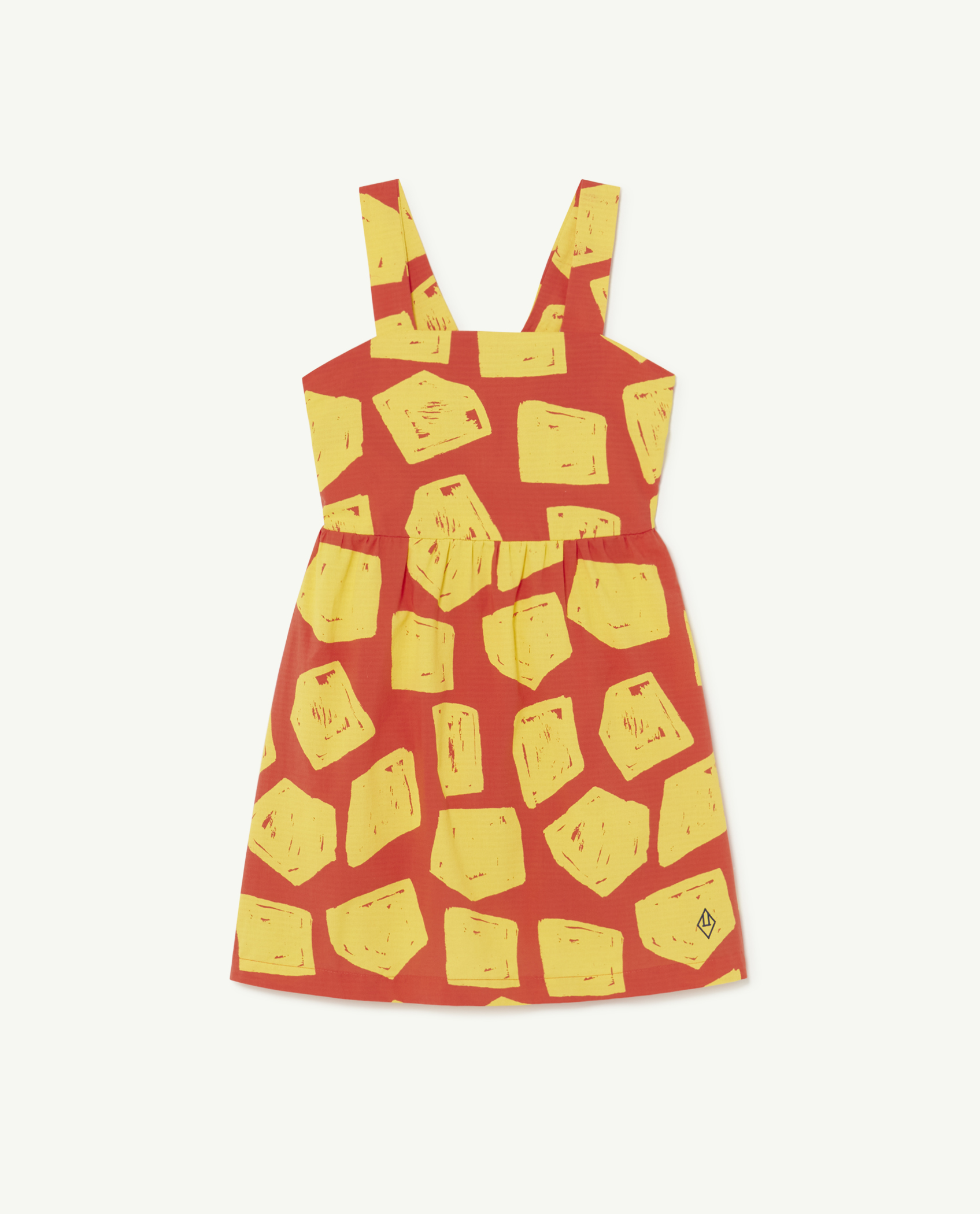 Red Cubes Badger Dress
