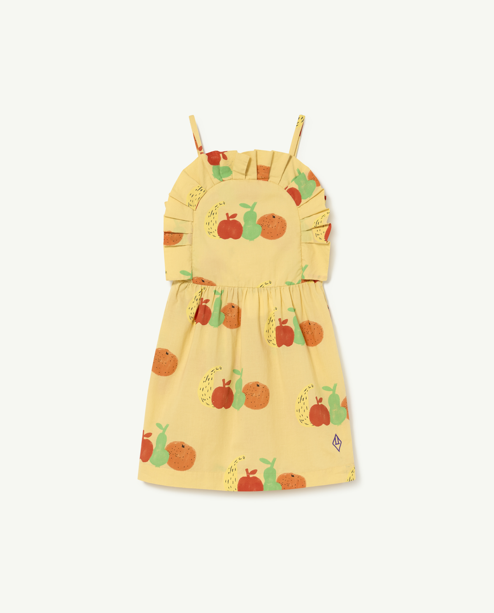 Yellow Fruits Dragonfly Dress