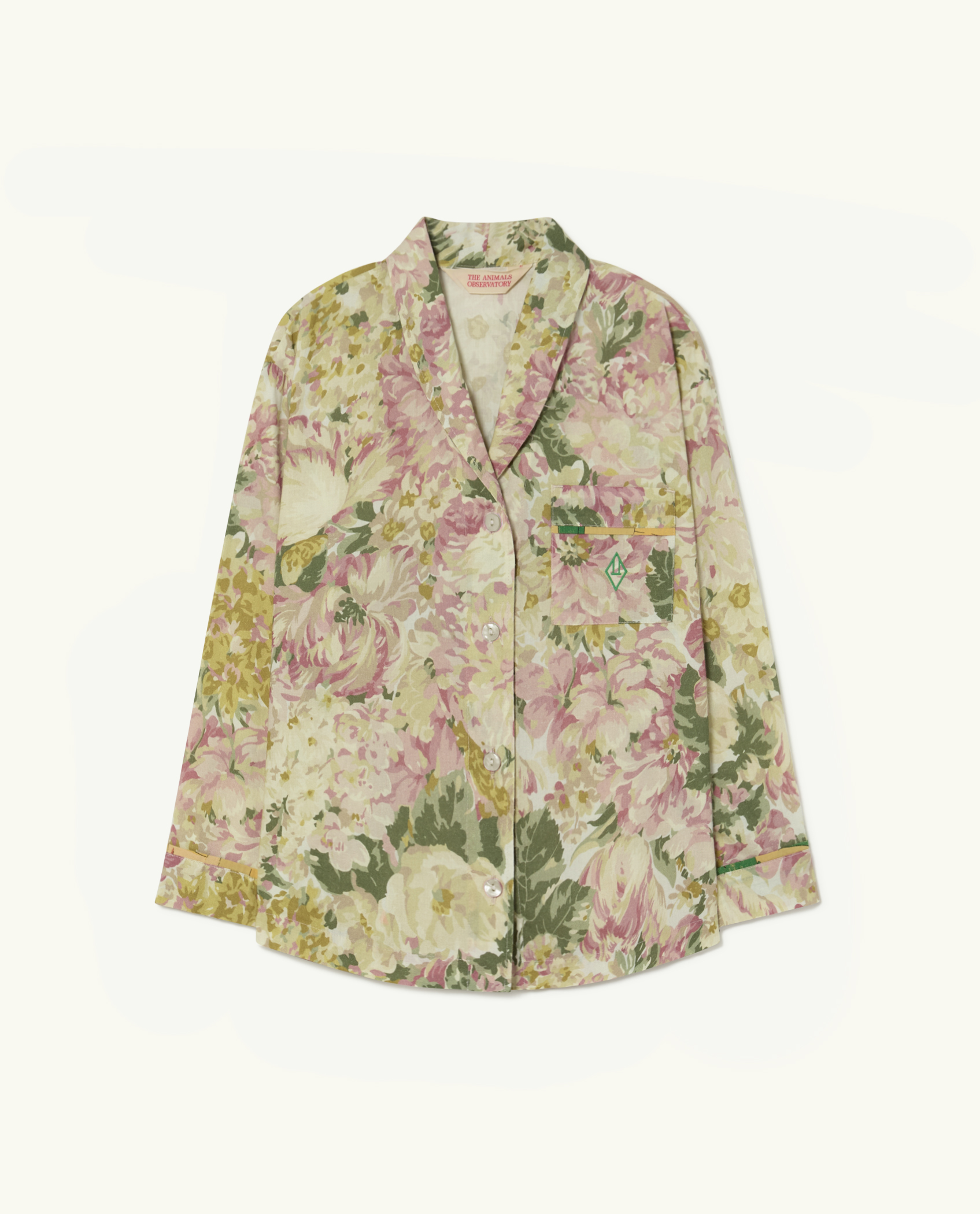 White Flowers Wolf Shirt