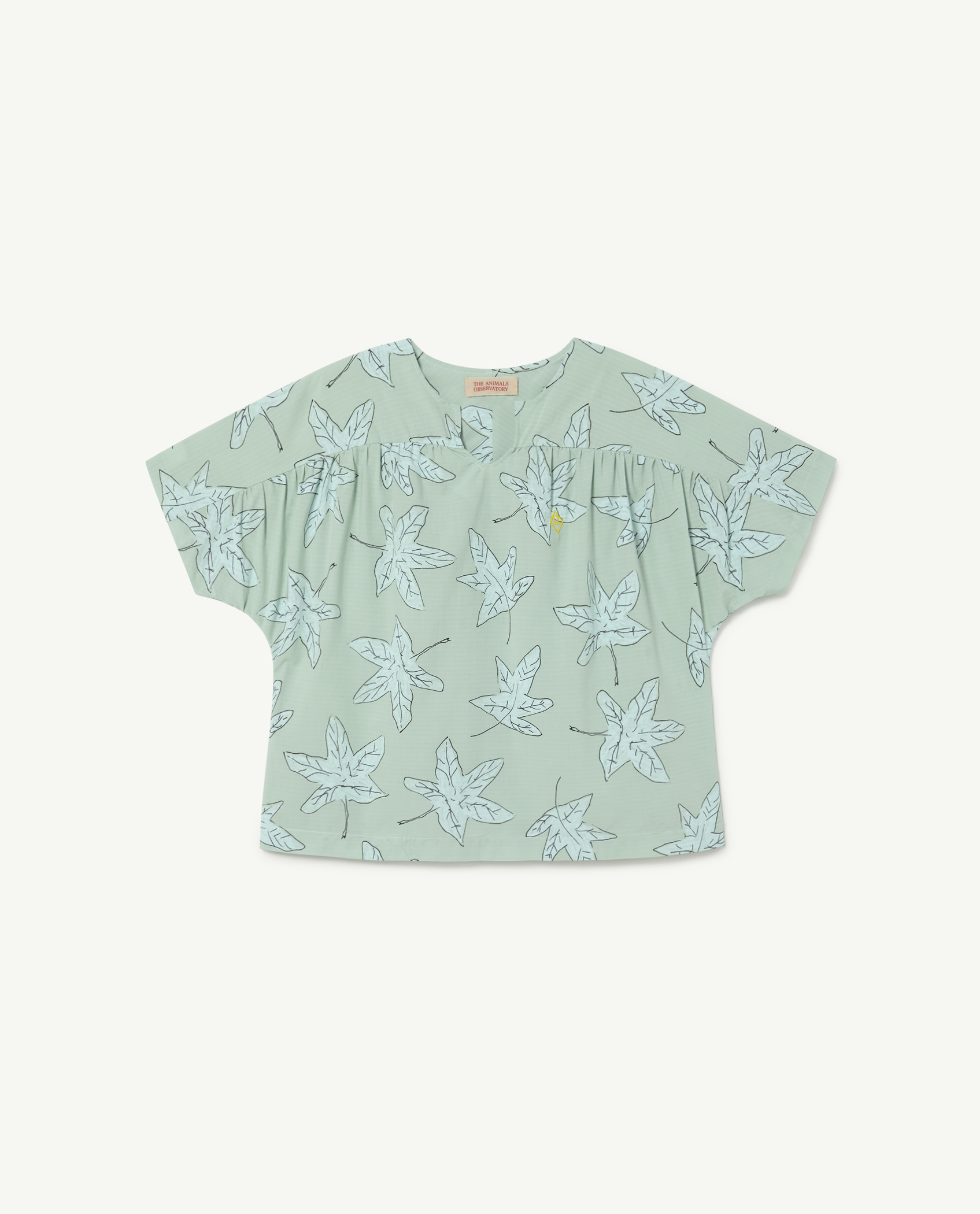 Blue Leaves Lamb Shirt
