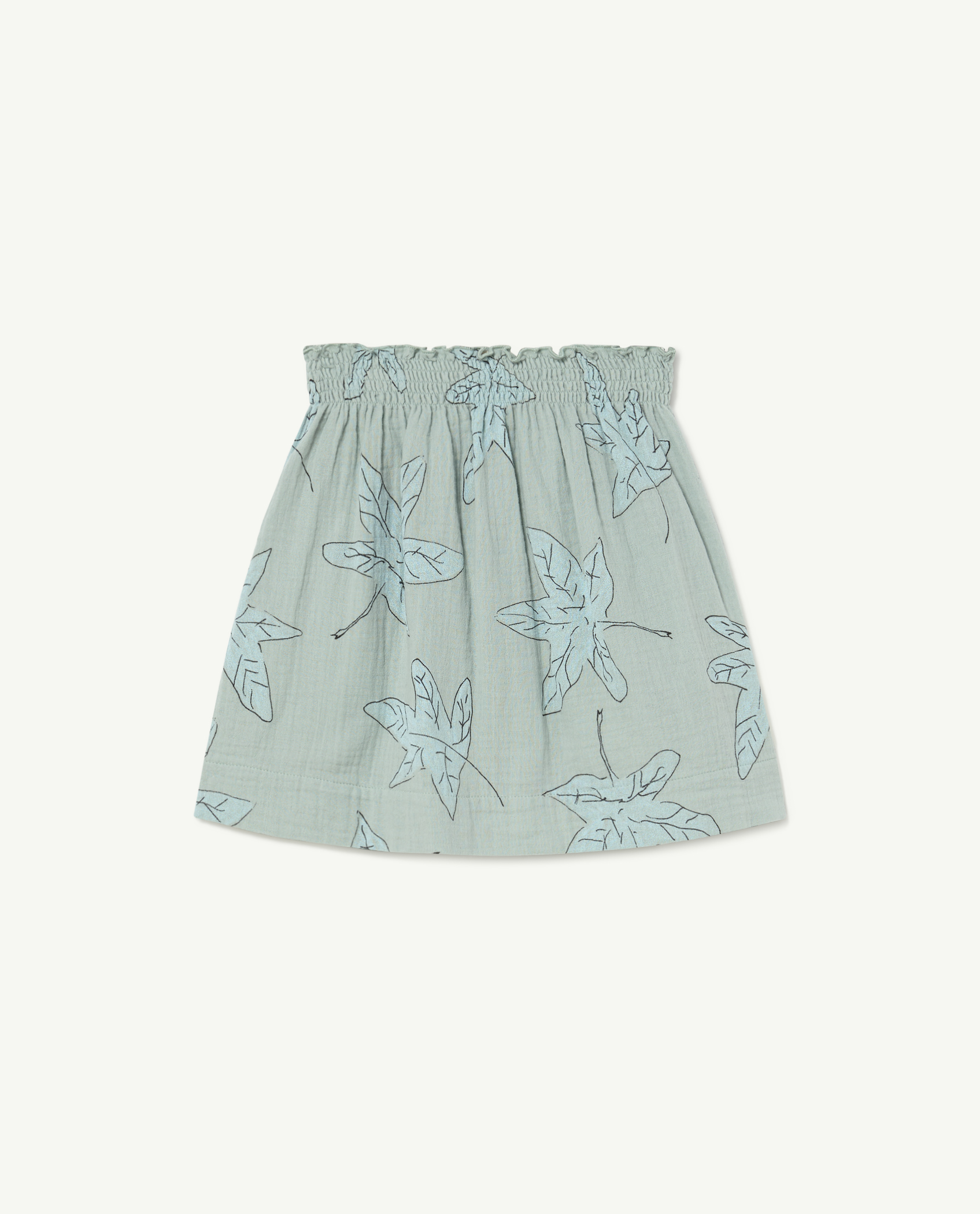 Blue Leaves Wombat Skirt