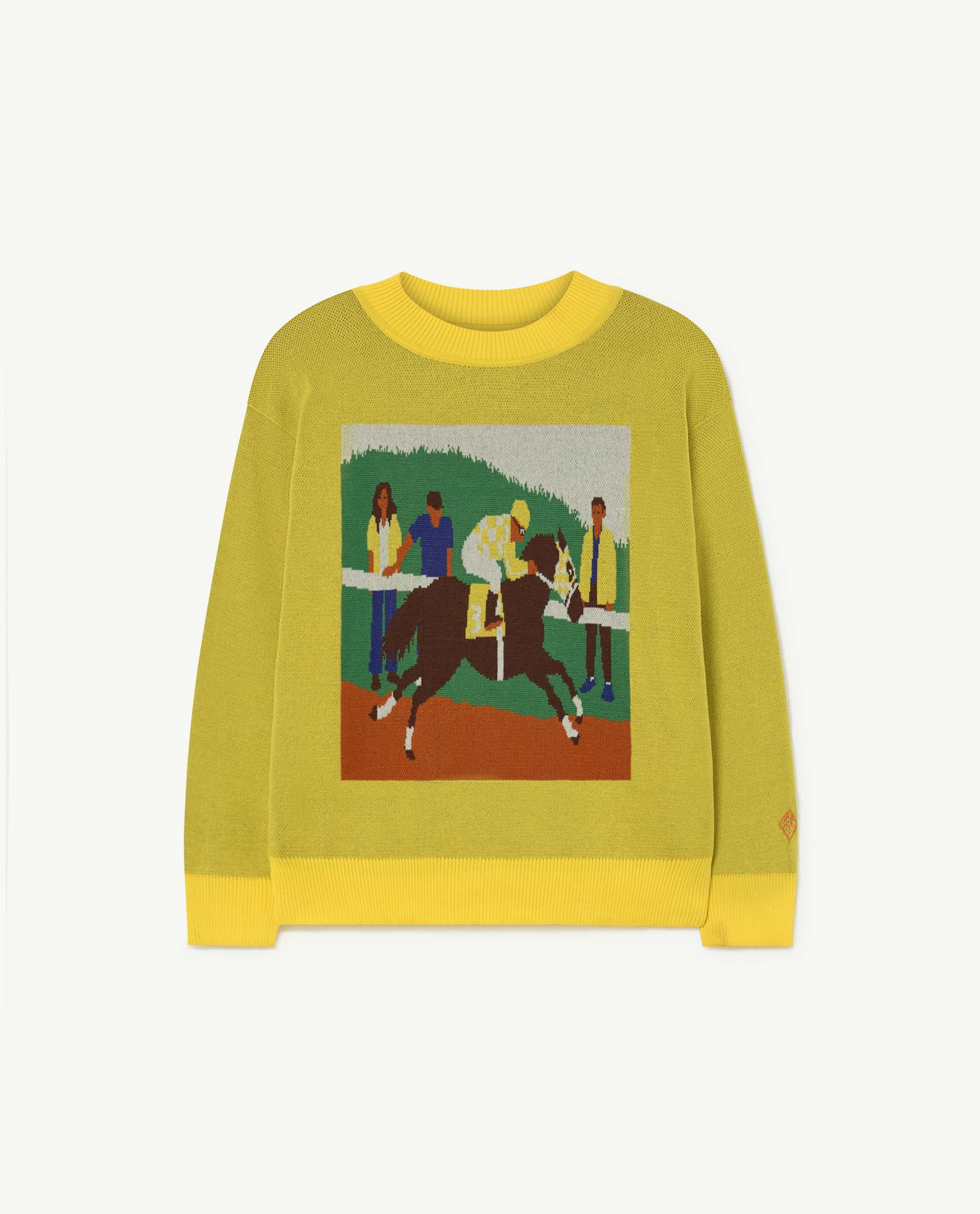 Yellow Horse Bull Sweater