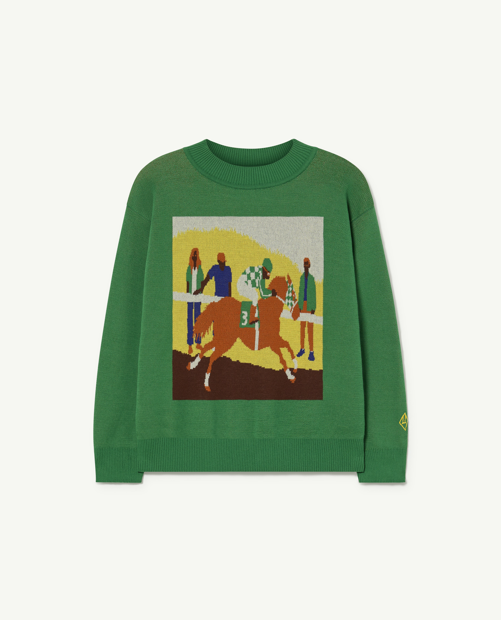 Green Horse Bull Sweater