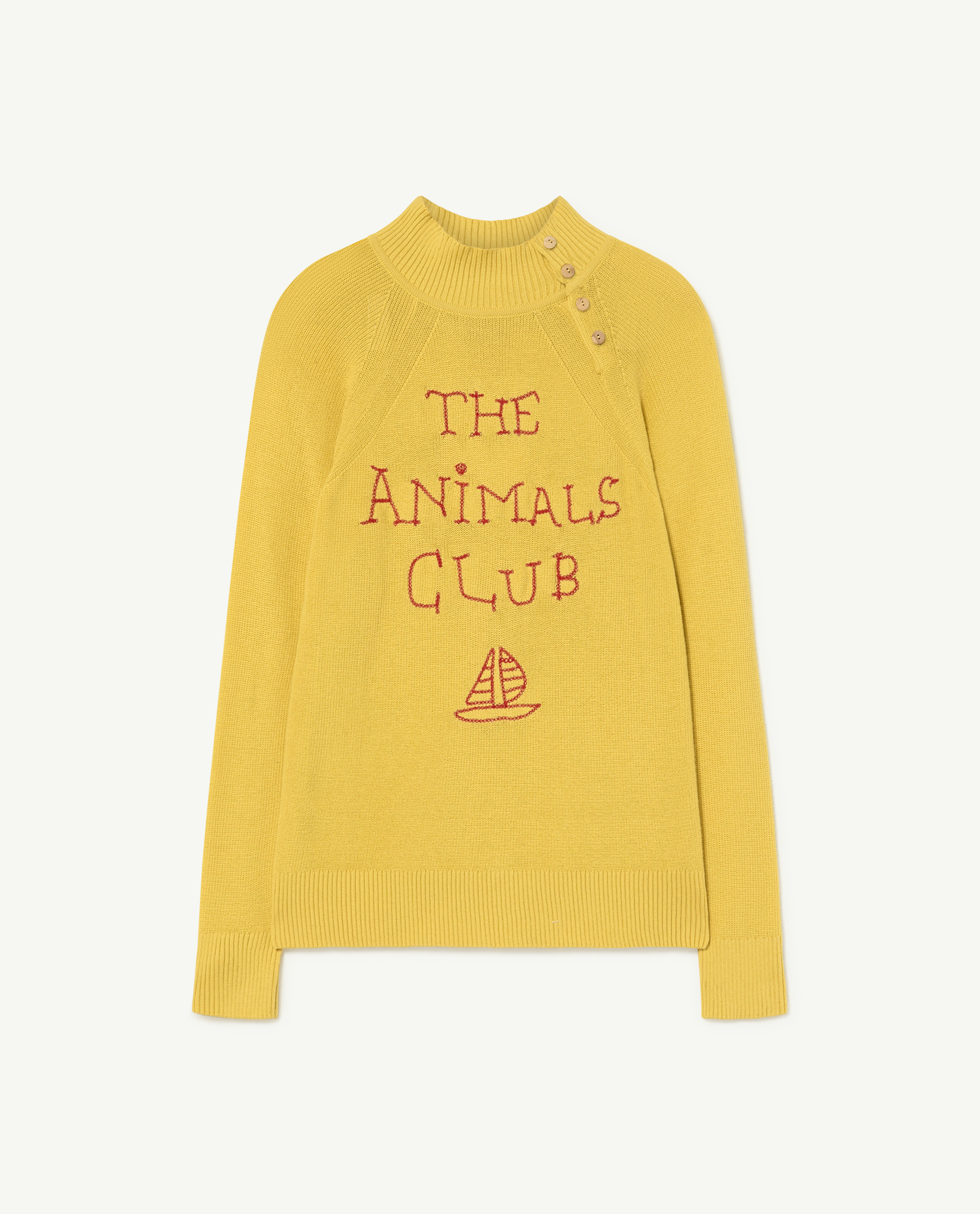 Yellow The Animals Club Raven Sweater