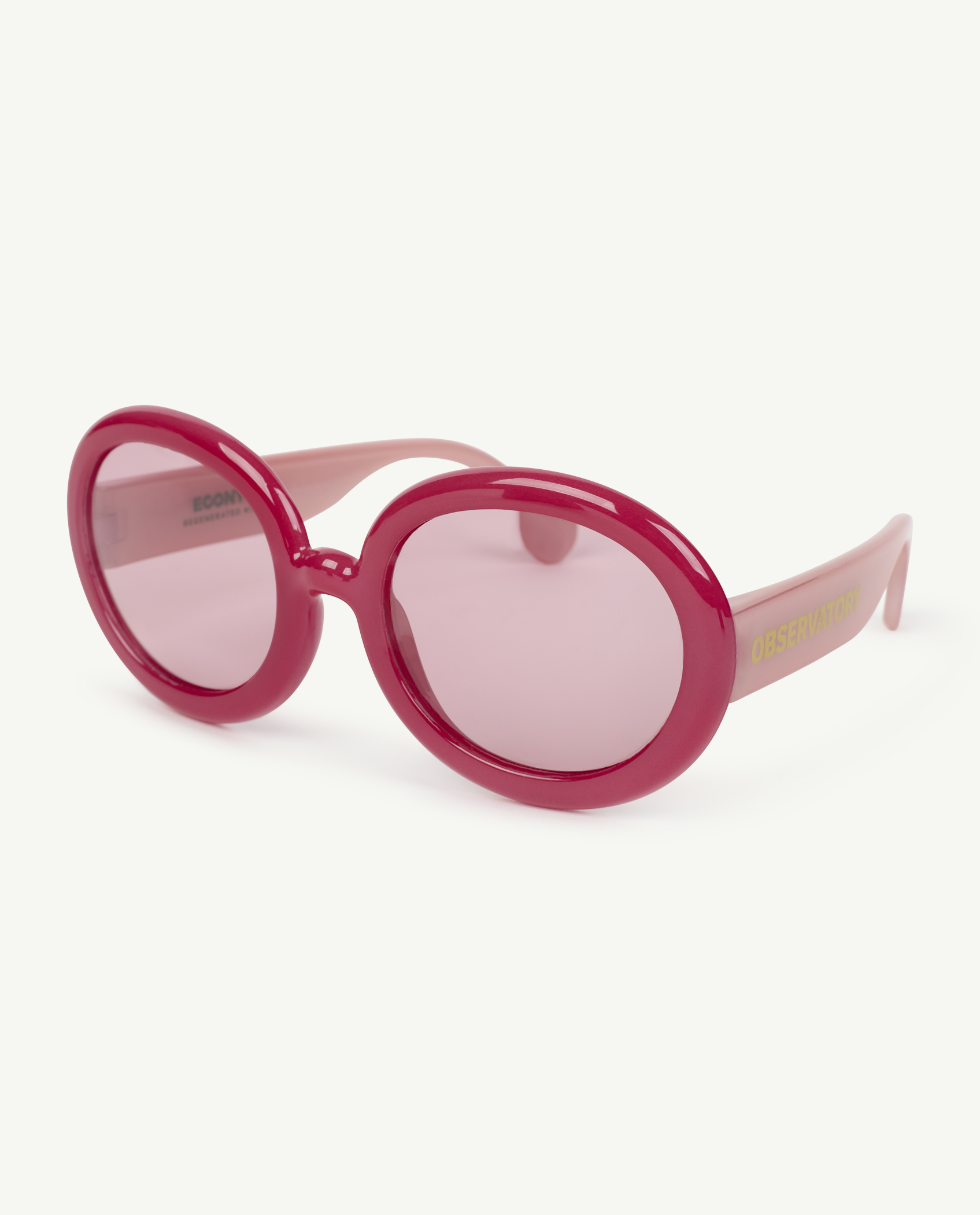 Fuchsia Circular Sunglasses