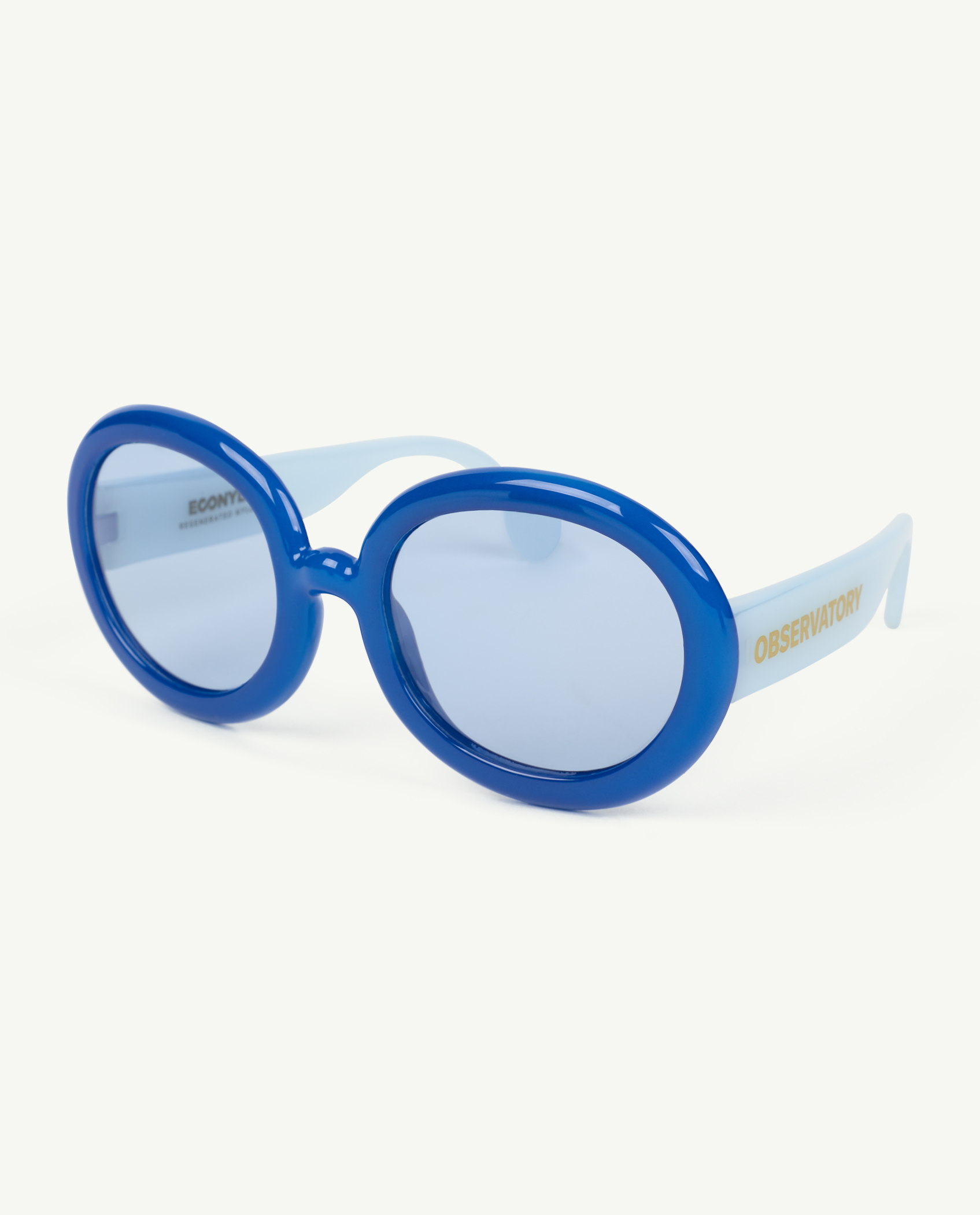 Blue Circular Sunglasses